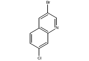 3-BROMO-7-CHLOROQUINOLINE structure, CAS 84973-05-7