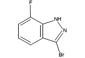 3-BROMO-7-FLUORO-1H-INDAZOLE structure, CAS 1257853-72-7