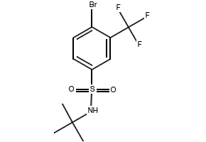 3-BROMO-N,N-DIETHYL-5-(TRIFLUOROMETHYL)BENZENESULFONAMIDE structure, CAS 951885-25-9