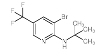 3-BROMO-N-(TERT-BUTYL)-5-(TRIFLUOROMETHYL)PYRIDIN-2-AMINE structure, CAS 1280786-64-2