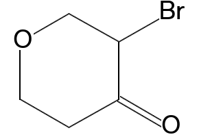 3-BROMODIHYDRO-2H-PYRAN-4(3H)-ONE structure, CAS 98021-79-5