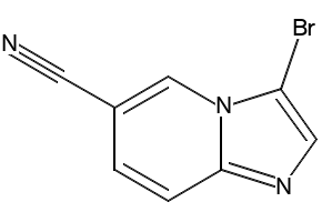 3-BROMOIMIDAZO[1,2-A]PYRIDINE-6-CARBONITRILE structure, CAS 885950-21-0
