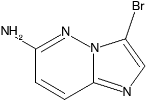3-BROMOIMIDAZO[1,2-B]PYRIDAZIN-6-YLAMINE structure, CAS 1260850-70-1