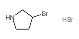 3-BROMOPYRROLIDINE HYDROBROMIDE structure, CAS 1262769-75-4