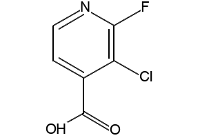 3-CHLORO-2-FLUOROISONICOTINIC ACID structure, CAS 741683-19-2
