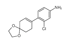 3-CHLORO-4-(1,4-DIOXASPIRO[4.5]DEC-7-EN-8-YL)BENZENAMINE structure, CAS 892492-98-7