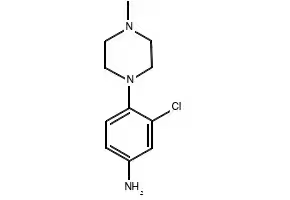 3-CHLORO-4-(4-METHYLPIPERAZIN-1-YL)BENZENAMINE structure, CAS 16154-72-6