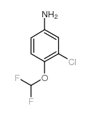 3-CHLORO-4-(DIFLUOROMETHOXY)ANILINE HYDROCHLORIDE structure, CAS 39211-55-7