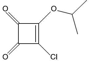 3-CHLORO-4-ISOPROPOXYCYCLOBUT-3-ENE-1,2-DIONE structure, CAS 130837-47-7