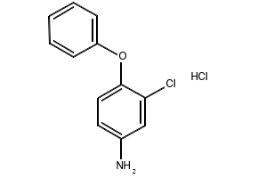 3-CHLORO-4-PHENOXYANILINE HYDROCHLORIDE structure, CAS 35734-64-6