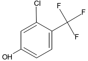 3-CHLORO-4-TRIFLUOROMETHYLPHENOL structure, CAS 37900-81-5