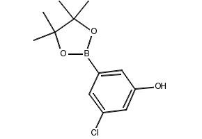 3-CHLORO-5-(4,4,5,5-TETRAMETHYL-1,3,2-DIOXABOROLAN-2-YL)PHENOL structure, CAS 960388-56-1