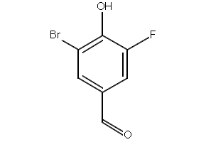 3-CHLORO-5-FLUORO-4-HYDROXYBENZALDEHYDE structure, CAS 870704-13-5