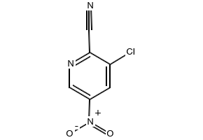 3-CHLORO-5-NITROPICOLINONITRILE structure, CAS 488713-30-0