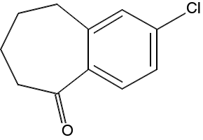3-CHLORO-6,7,8,9-TETRAHYDRO-5H-BENZO[7]ANNULEN-5-ONE structure, CAS 21413-77-4