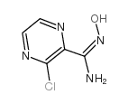 3-CHLORO-N-HYDROXYPYRAZINE-2-CARBOXIMIDAMIDE structure, CAS 175203-31-3