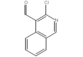 3-CHLOROISOQUINOLINE-4-CARBALDEHYDE structure, CAS 120285-29-2