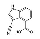 3-CYANO-1H-INDOLE-4-CARBOXYLIC ACID structure, CAS 889942-85-2