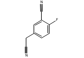 3-CYANO-4-FLUOROBENZYLCYANIDE structure, CAS 519059-09-7