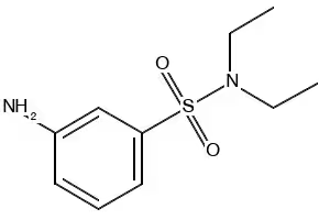3-CYANO-N,N-DIETHYLBENZENESULFONAMIDE structure, CAS 860515-67-9