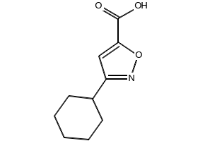 3-CYCLOHEXYLISOXAZOLE-5-CARBOXYLIC ACID structure, CAS 876716-46-0
