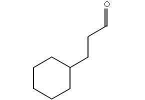 3-CYCLOHEXYLPROPANAL structure, CAS 4361-28-8