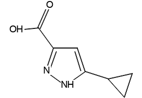 3-CYCLOPROPYL-1H-PYRAZOLE-5-CARBOXYLIC ACID structure, CAS 890591-72-7