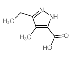3-ETHYL-4-METHYL-1H-PYRAZOLE-5-CARBOXYLIC ACID structure, CAS 1094347-64-4