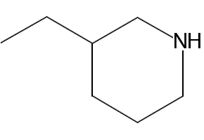 3-ETHYLPIPERIDINE structure, CAS 13603-10-6