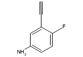 3-ETHYNYL-4-FLUOROANILINE structure, CAS 77123-60-5
