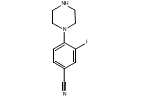 3-FLUORO-2-(PIPERAZIN-1-YL)BENZONITRILE structure, CAS 1233026-65-7