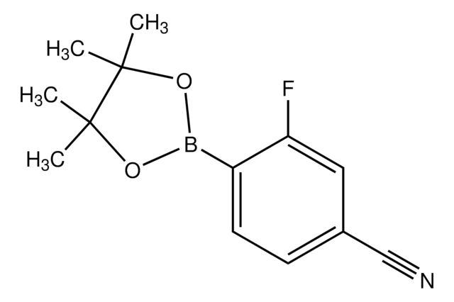 3-FLUORO-4-(4,4,5,5-TETRAMETHYL-1,3,2-DIOXABOROLAN-2-YL)BENZONITRILE structure, CAS 1035235-29-0