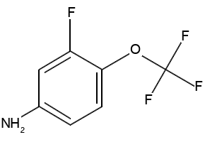 3-FLUORO-4-(TRIFLUOROMETHOXY)ANILINE structure, CAS 1017779-69-9