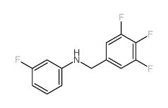 3-FLUORO-N-(3,4,5-TRIFLUOROBENZYL)ANILINE structure, CAS 637744-49-1