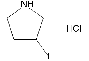 3-FLUOROPYRROLIDINE HYDROCHLORIDE structure, CAS 169750-17-8