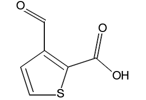 3-FORMYL-2-THIOPHENECARBOXYLIC ACID structure, CAS 19991-68-5