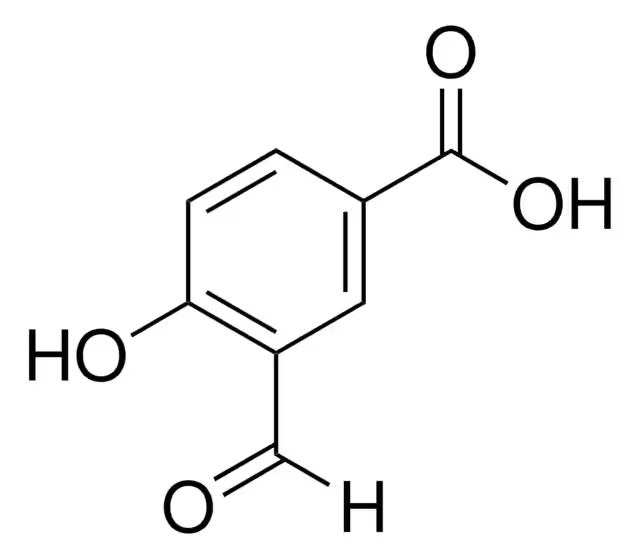3-FORMYL-4-HYDROXYBENZOIC ACID structure, CAS 584-87-2