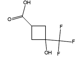 3-HYDROXY-3-(TRIFLUOROMETHYL)CYCLOBUTANECARBOXYLIC ACID structure, CAS 1163729-49-4