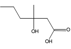 3-HYDROXY-3-METHYLHEXANOIC ACID structure, CAS 58888-76-9
