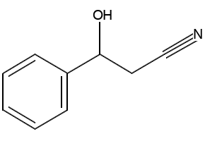 3-HYDROXY-3-PHENYLPROPANENITRILE structure, CAS 17190-29-3