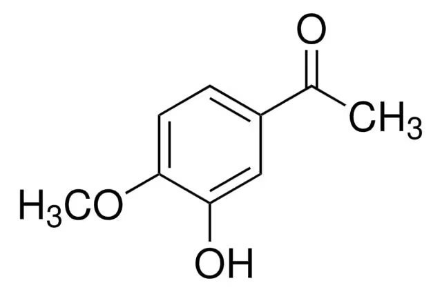 3-HYDROXY-4-METHOXYACETOPHENONE structure, CAS 6100-74-9