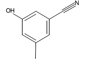 3-HYDROXY-5-METHYLBENZONITRILE structure, CAS 95658-81-4