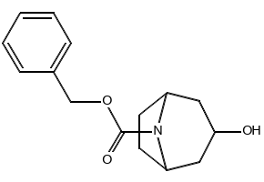 3-HYDROXY-8-AZA-BICYCLO[3.2.1]OCTANE-8-CARBOXYLIC ACID BENZYL ESTER structure, CAS 92652-76-1
