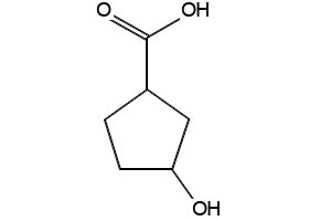 3-HYDROXYCYCLOPENTANECARBOXYLIC ACID structure, CAS 101080-22-2