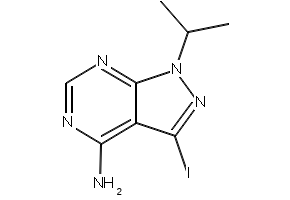 3-IODO-1-ISOPROPYL-1H-PYRAZOLO[3,4-D]PYRIMIDIN-4-AMINE structure, CAS 862730-04-9