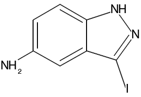 3-IODO-1H-INDAZOL-5-AMINE structure, CAS 599183-36-5
