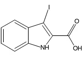 3-IODO-1H-INDOLE-2-CARBOXYLIC ACID structure, CAS 167631-58-5