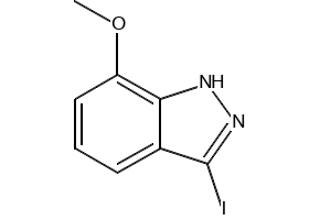 3-IODO-7-METHOXY-1H-INDAZOLE structure, CAS 351210-07-6