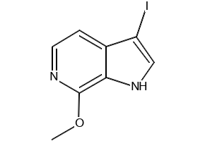 3-IODO-7-METHOXY-1H-PYRROLO[2,3-C]PYRIDINE structure, CAS 1190316-96-1