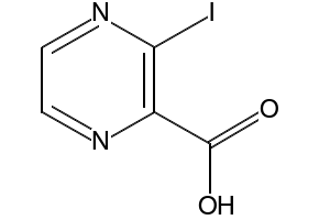 3-IODOPYRAZINE-2-CARBOXYLIC ACID structure, CAS 212471-40-4